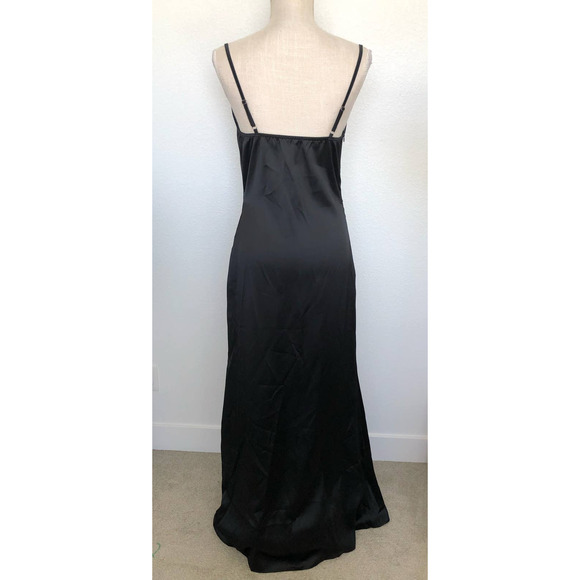 Commense Black Maxi Length Dramatic Thigh Split Dress - S - Picture 6 of 7